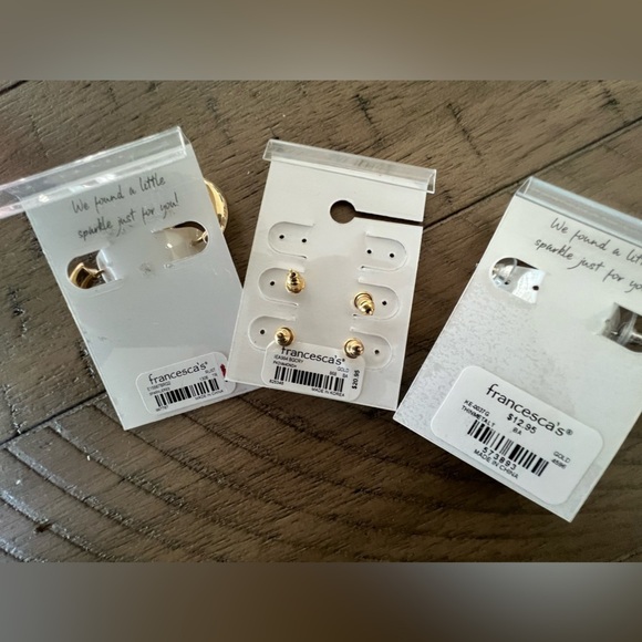 Francesca Earrings Gold and Silver Nickel Free - Picture 6 of 7